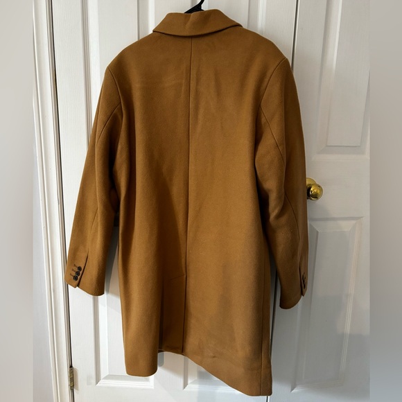 Old Navy Wool Blend Pea/Trench Coat - Picture 2 of 3